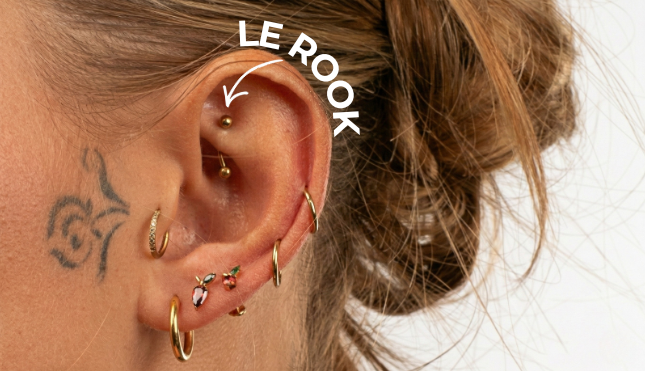 Piercing Rook : Douleur, Cicatrisation, Types de Bijoux, ...