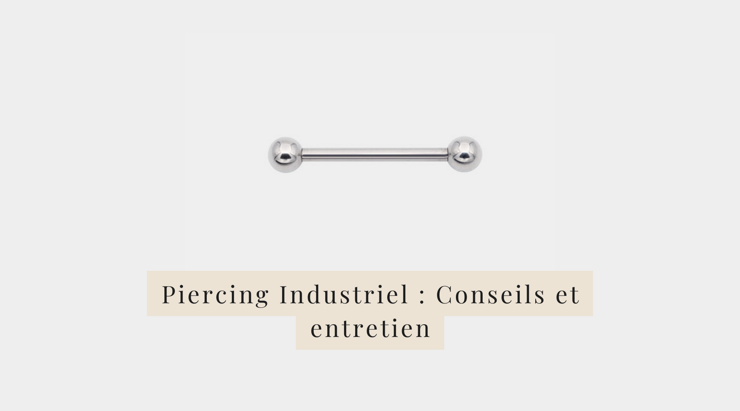 Piercing industriel bijou