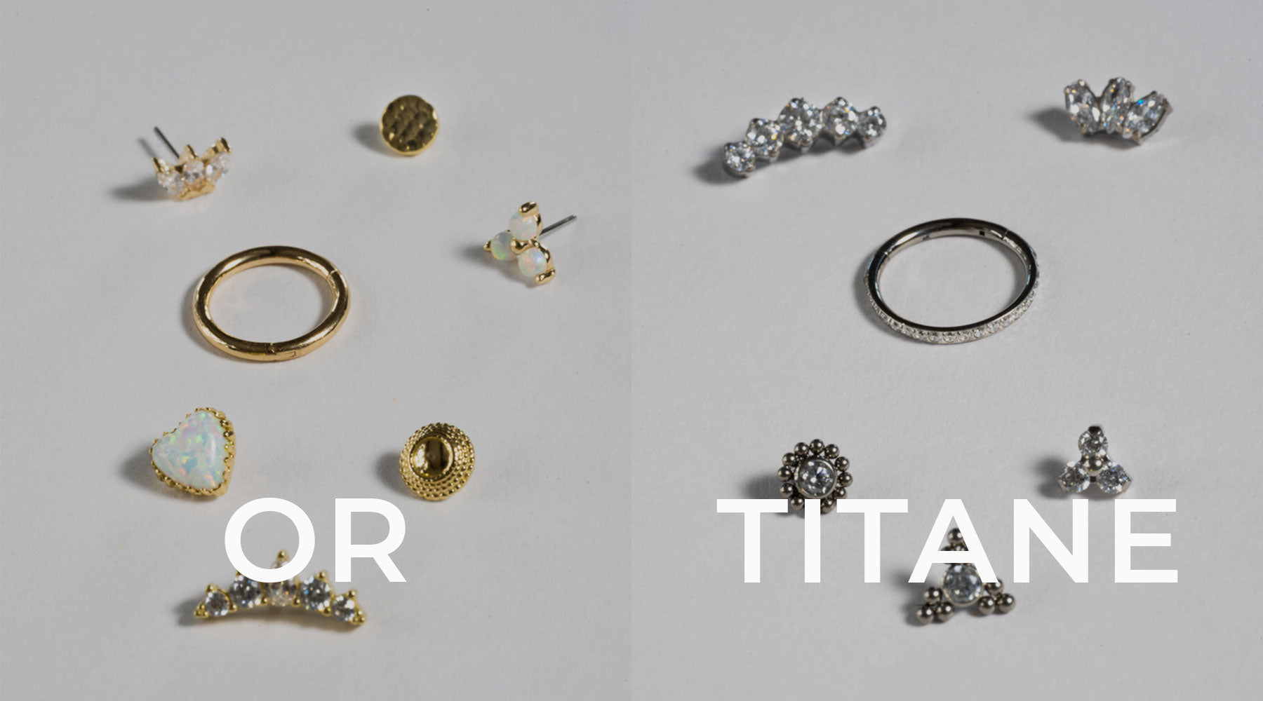 Piercing - Or & Titane, quelle matière choisir