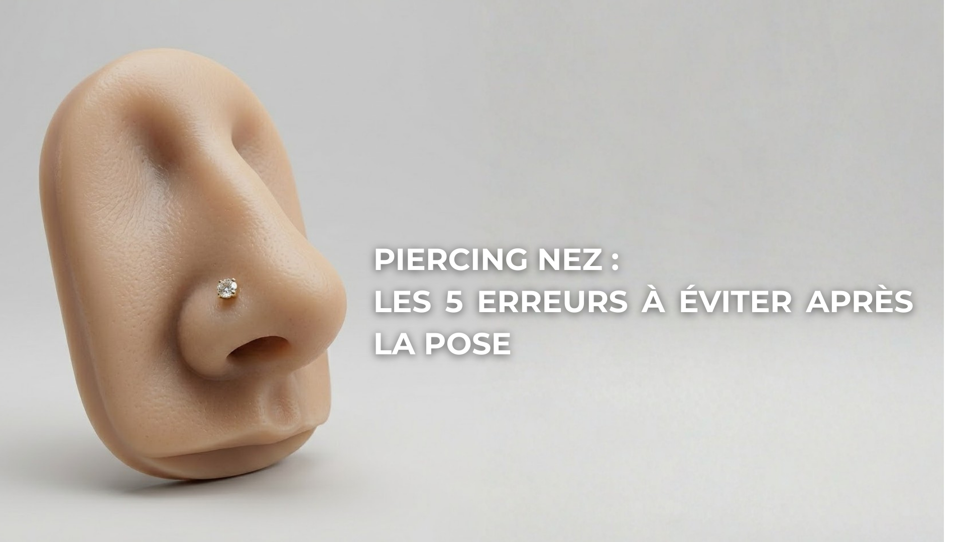 Piercing nez : Les 5 erreurs à éviter après la pose