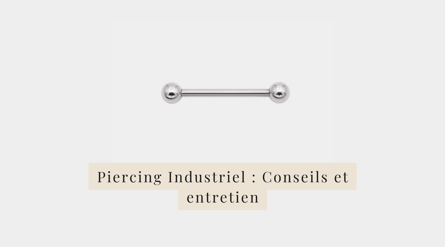 Piercing industriel bijou