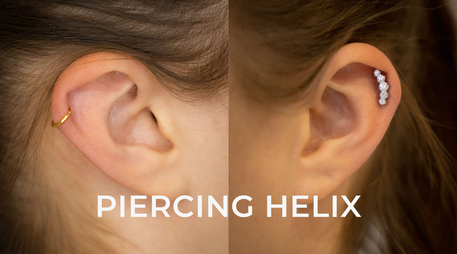 Helix healing, jewelry - piercing