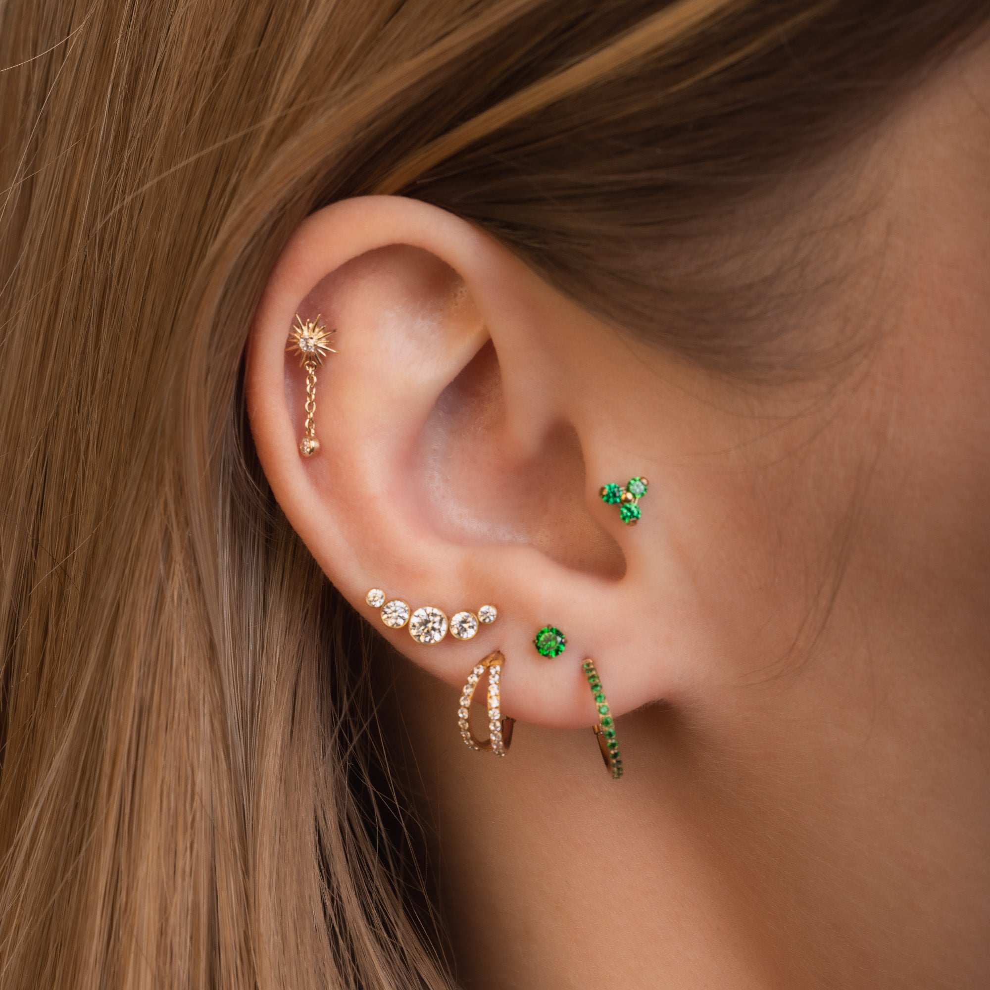 ETERNITY ZIRCON NEGRO - Piercing Titanio - Obsidian Piercing