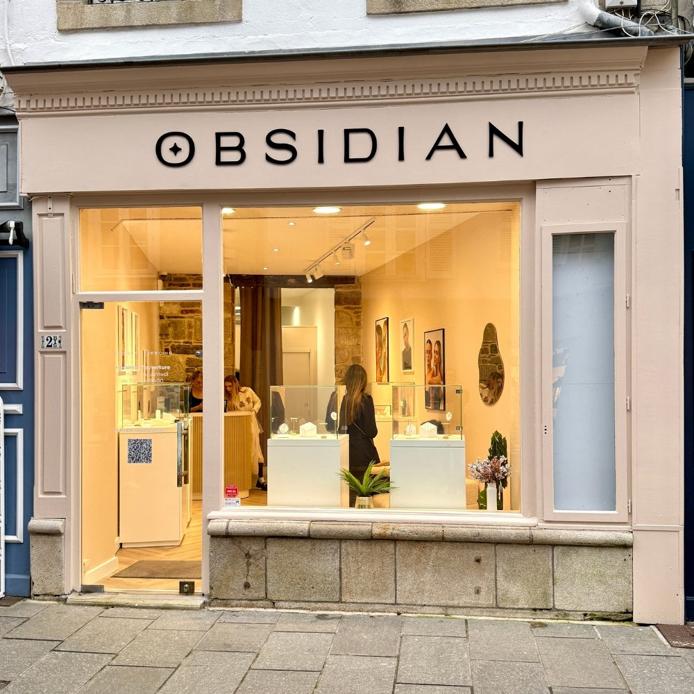 Devanture boutique Obsidian Quimper - Piercing