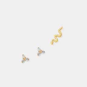 Coffret bijoux piercing gold serpent trinity 