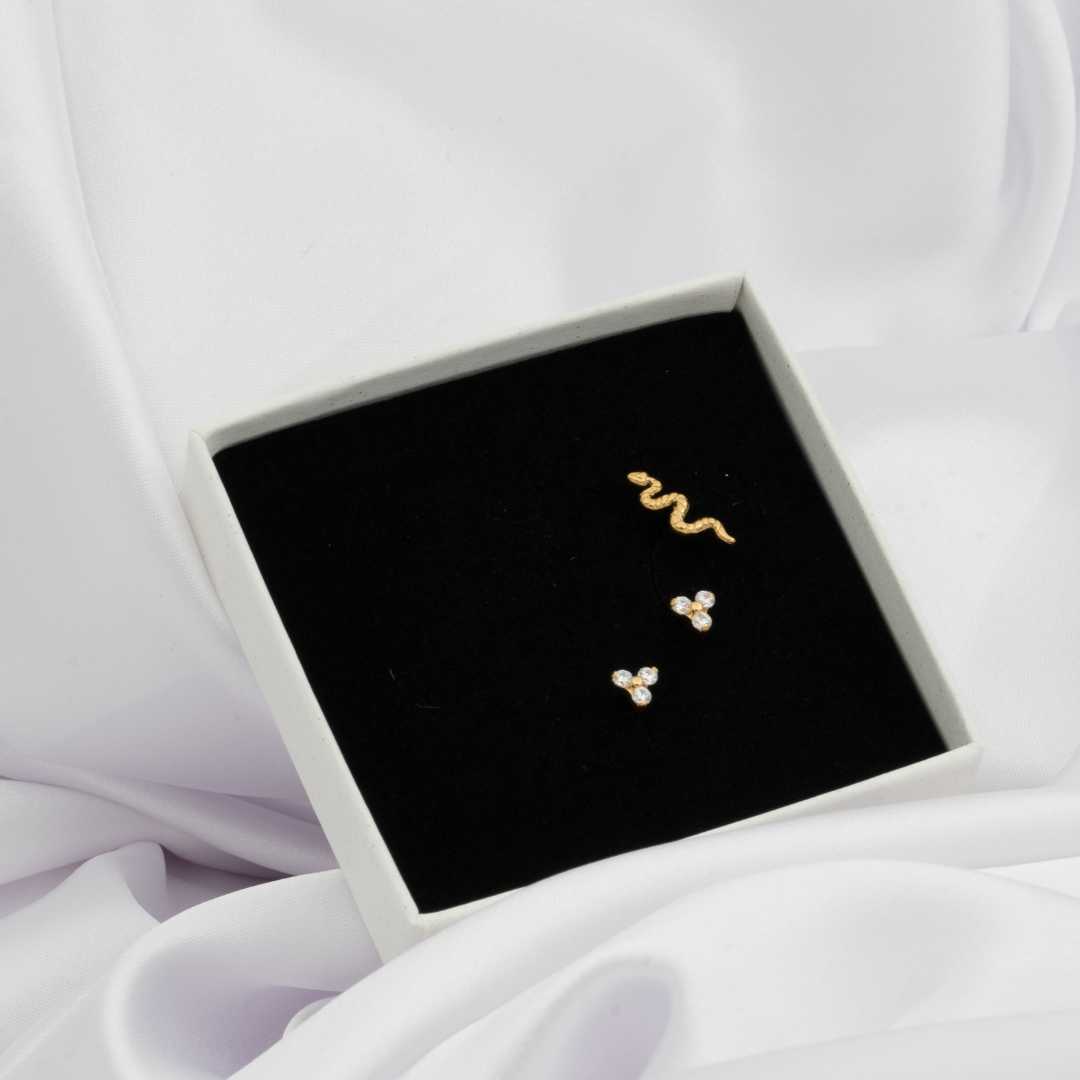 Bijoux Titane Piercing Coffret Gold Cadeau